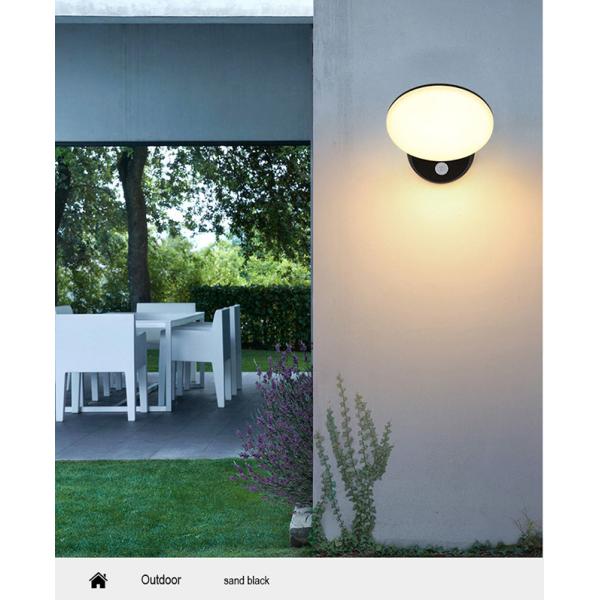 Aluminum PC Black Wall Lights Indoor Personalized 12W 3000K / 6000K