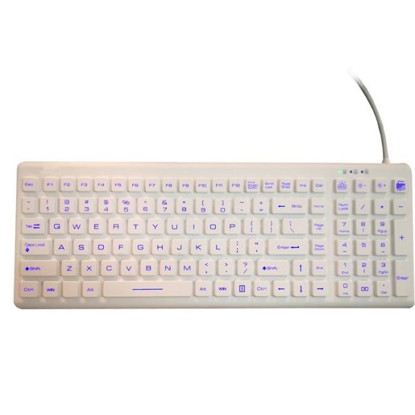 Fully Washable / Waterproof Computer Keyboard With Magnetic Fix On Cart