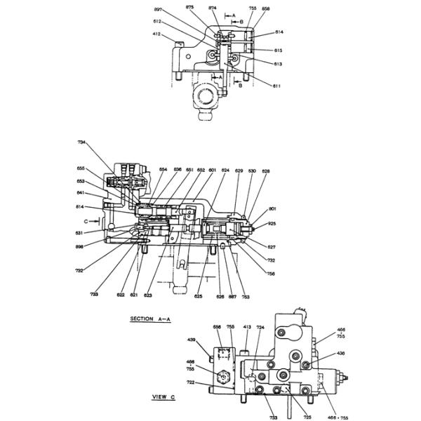 Excavador Parts del regulador YN10V01004F1 Kobelco 210 de la pompa hydráulica SK210-6