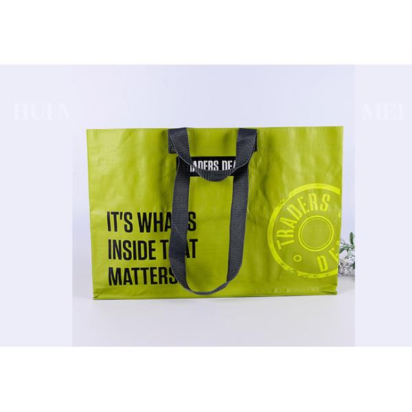 Анти- сплетенный полипропилен тяги кладет зеленый цвет в мешки 160Gsm Biodegradable