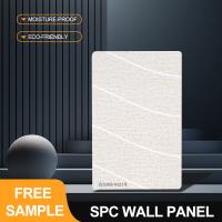 Panneau mural SPC recommandé 600*2440*4mm étanche en pierre plastique écologique en pierre plastique Panneau mural intérieur Panneau mural pour salle de douche et salle de bain