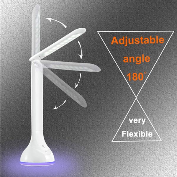 Wireless Charging Rgb Led Desk Lamp Goose Neck Rechargeable For Reading