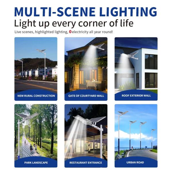 600W 800W All In Two Solar Street Light High Lumen LED Street Light Waterproof