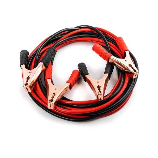 a bateria de carro Jumper Cables de 2m, auto cabo TPR do impulsionador 500A isolou