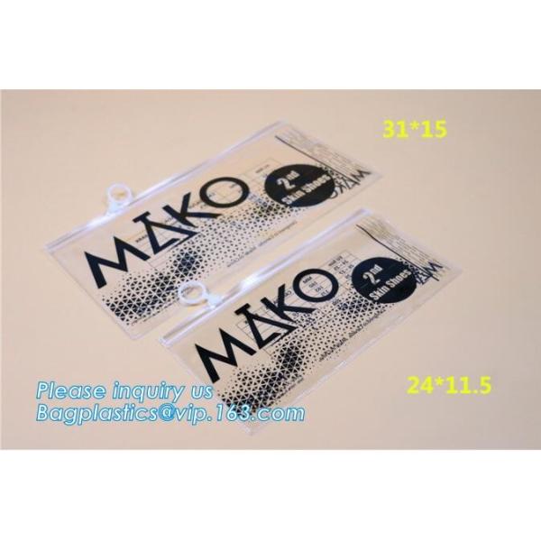 Zip lockkk Zipper Slider Bags Heavy Duty, MultiFunctional clear zipper slider pvc bikini packing swimming bag, frosted swim
