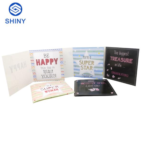 Presente de aniversário superior dos cartões feitos sob encomenda personalizado com presente dos envelopes