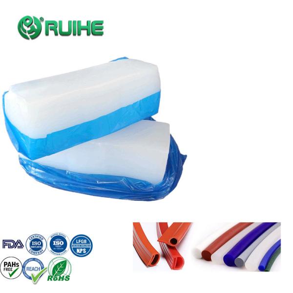 HTV Solid Silicone Rubber 7042P-1 Platinum Cure System Transparent For Extrusion Silicone Tubing & Wire Insulation