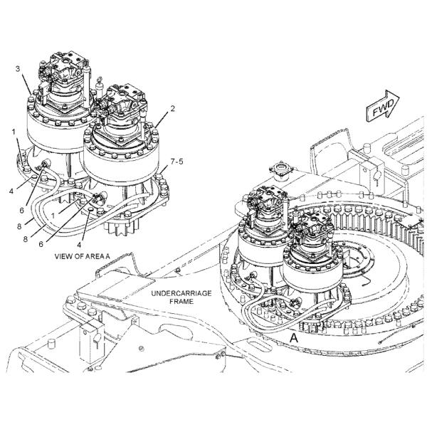 378-9541 378-9542 3789541 3789542 Hydraulic Swing Motor Swing Gearbox For CAT Caterpillar 374F Swing Reduction Swing Reducer Swing Device