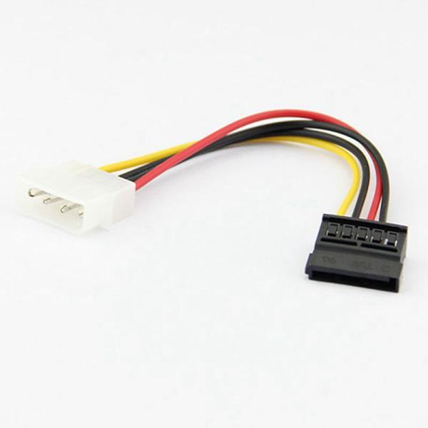 Двойной Pin Molex 4 к 8 шнур питания жесткого диска удлинительного кабеля Pin OD6mm SATA