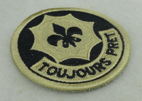 Toujours Pret  Army Patches With Velcro USA Troop EMB Badge OEM ODM
