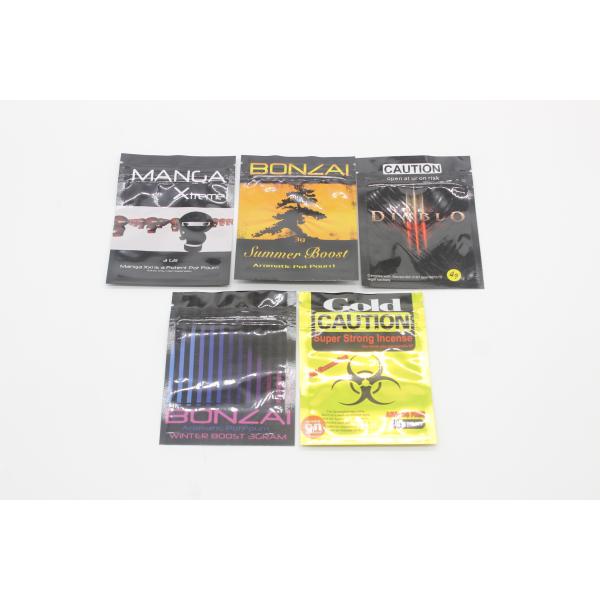 El tacto suave se levanta los bolsos plásticos de encargo de Mylar de los bolsos de la cremallera del sellado caliente 3.5g