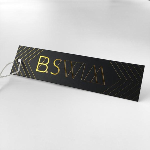 700gsm SGS Square Hang Tag Garment wing Hot Stamping Concave Florist 400gsm