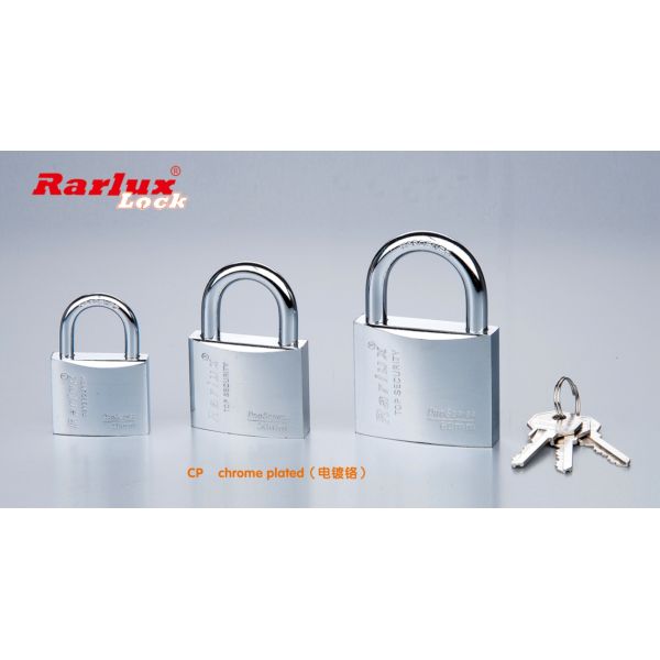 25/30/40/50/60mm High Quality Iron Padlock Chrome Plated Steel Key Eco-Friendly Short Shackle Wholesale