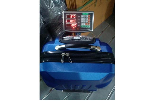Aluminum Silver 3 Pcs ABS Trolley Luggage Colorful With Silver Iron Trolley