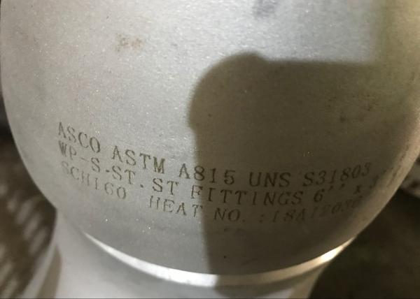 Buttweld Fittings ASTM A815 UNS S31803 Duplex Stainless Steel Reducing Tee ASME B16.9