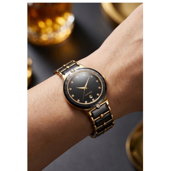 Aethelgard Ceramic Quartz Couple Watches