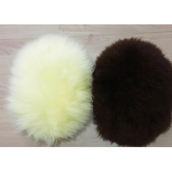 Перчатка неподдельного Ламбсвоол перчатки мойки овчины белого длинного одиночная бортовая для автомобиля чистого