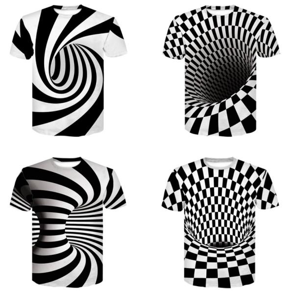 Illusion Art 3d Men Sublimation Printing T Shirts For Boy Quick Dry