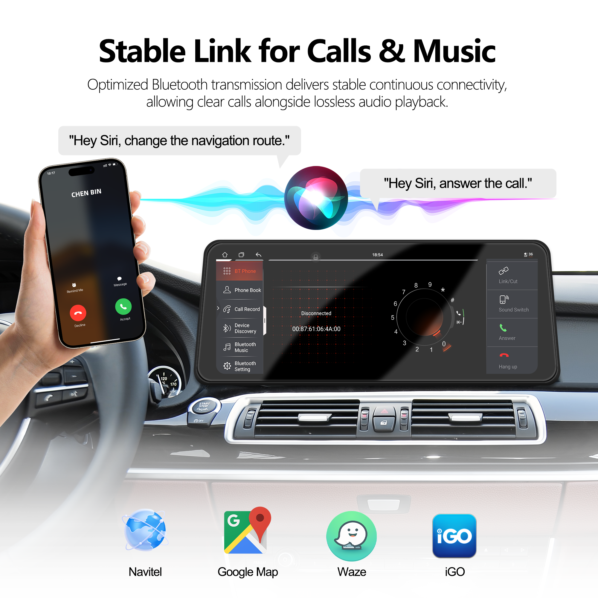 12.3inch Touchscreen Car Radio for BMW 5 Series GT/F07 2013-2017 Frame Harness Canbus Android OS Dashboard Mount 1 Year