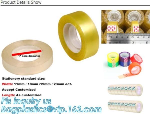 Stationery printed logo bopp packing tape adhesive,OEM/ODM custom printed washi tape japanese stationery tape bagease