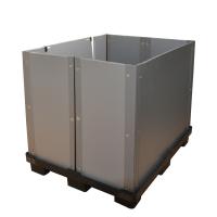 la caja plástica plegable Coreflute de la brazola 500kg acanaló el cajón