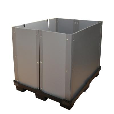 500kg Collapsible Plastic Coaming Box Coreflute Corrugated Crate