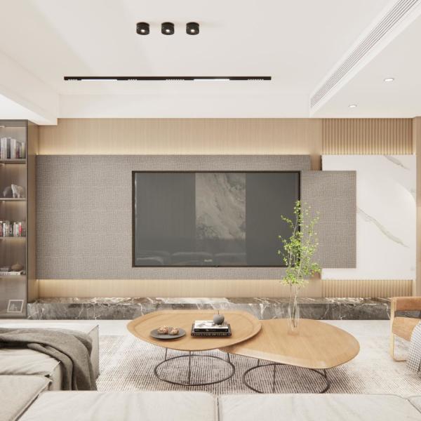 Panel de pared de madera y plástico 3D ecológico de Relle WPC (Multi-Spec personalizable, para decoración de interiores)