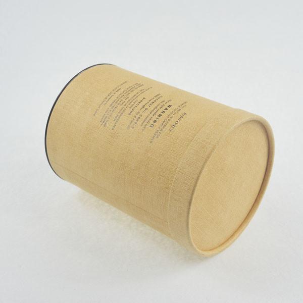 Decorative ODM Service Linen Texture Candle Tube Packaging