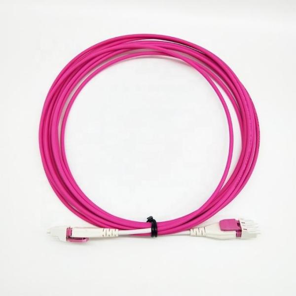 Дуплекс 2.0mm кабеля OM3 OM4 LC/UPC-LC/UPC заплаты оптического волокна LC Uniboot