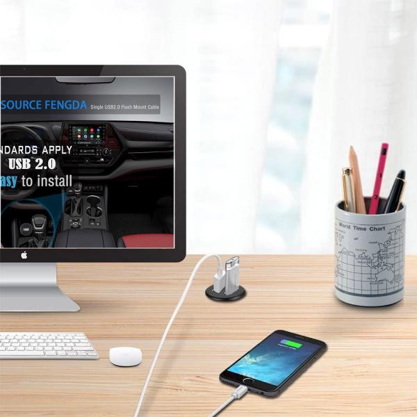 USB 3.0 mâle à femelle câble d'extension imperméable à l'eau avec panneau de montage à vide pour voiture camion bateau ordinateur moto