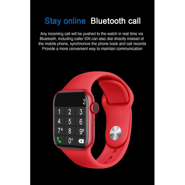 Нажим MD18 звонка Smartwatch 1,75 IPS для звонка и текста в белизне