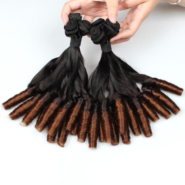 Ombre Color Human Hair Materail And Hair Extension Type Virgin Indian Hair Wave