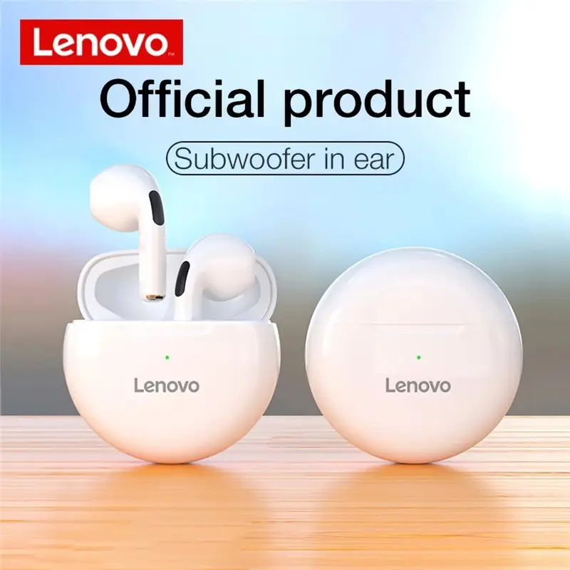 HT38 Lenovo TWS Wireless Earbuds Dual Microphone Bluetooth 5.0