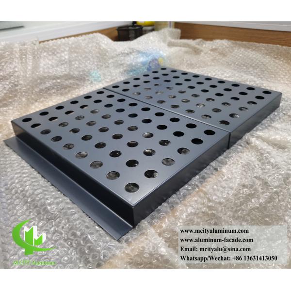 Écrans métalliques décoratifs, façades en aluminium, panneaux en poudre, revêtement durable