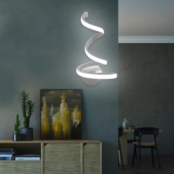 Bedside Room Bedroom Creative Wall Mount Wall Lamp Decor Arts LED Spiral Light(WH-OR-107)