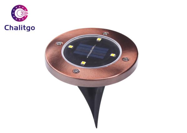 1.2 V Solar Powered Yard Lights Silver Brown Stainless Steel Easy Installation