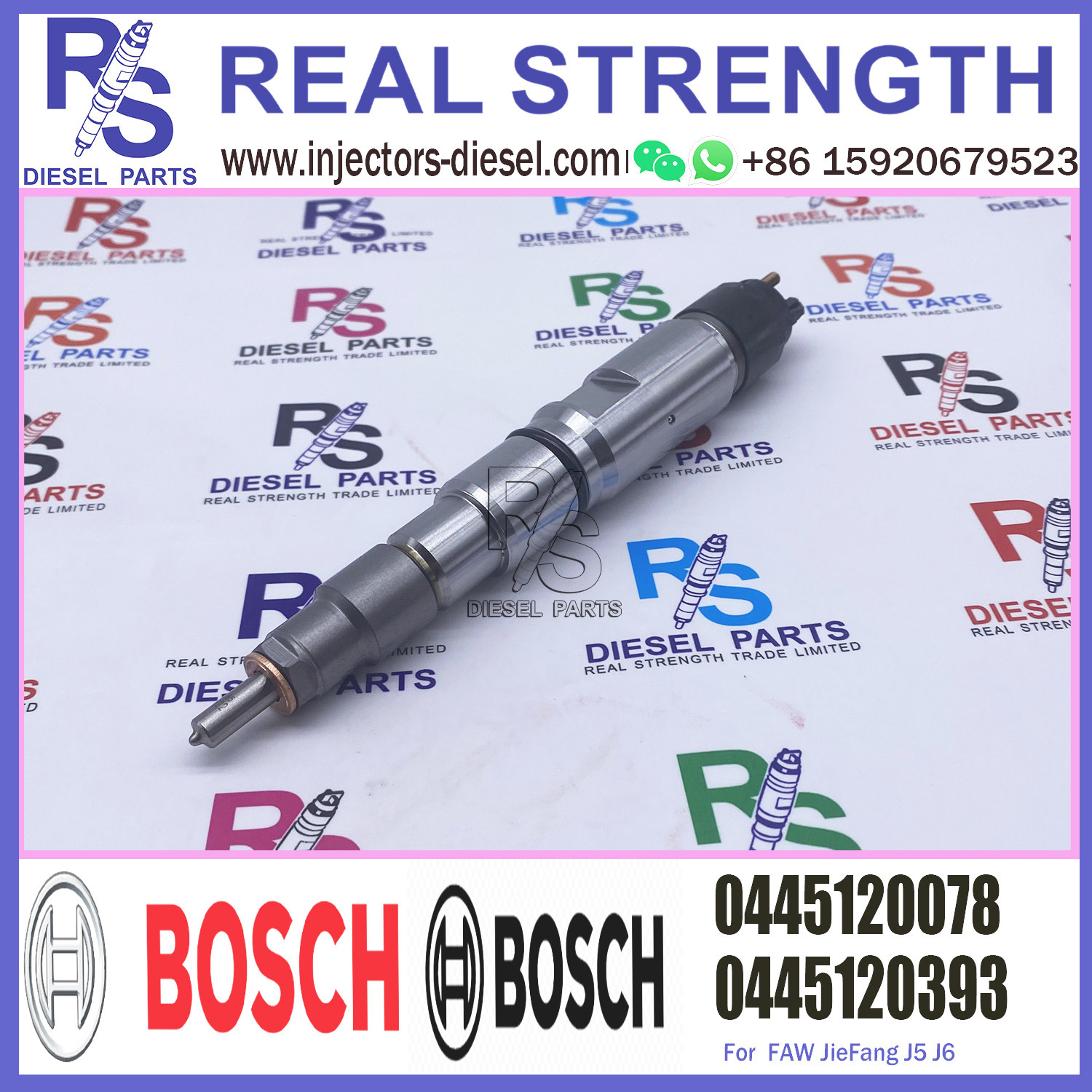 Инжектор 0445120078 коллектора системы впрыска топлива Bosch двигателя Faw инжектора OEM BOSCH дизельный