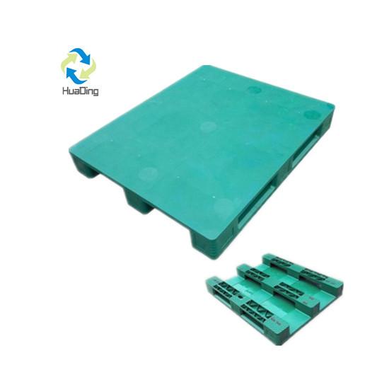 ISO 9001/14001 single face hape steel cheap euro reinforced hdpe plastic pallet made in china hdpe pallet