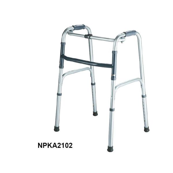 Adult and Youth Single Button Aluminum Folding Walker