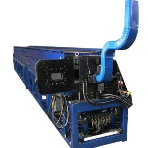 12 Stations PLC Controlled Gutter Downpipe Roll Forming Machine With Hydraulic