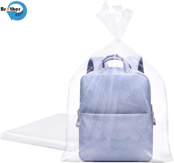 Biodegradable Black Wholesale Large Thick Hotel Property Sanitation PE Flat Mouth Garbage Bag