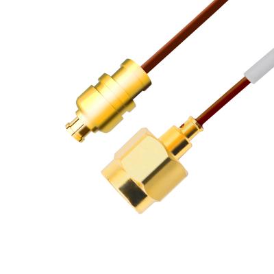 0,047 tomadas retas masculinas Te 1996771-1 de Sma do cabo coaxial 5G semi rígido a Smpm Jack fêmea