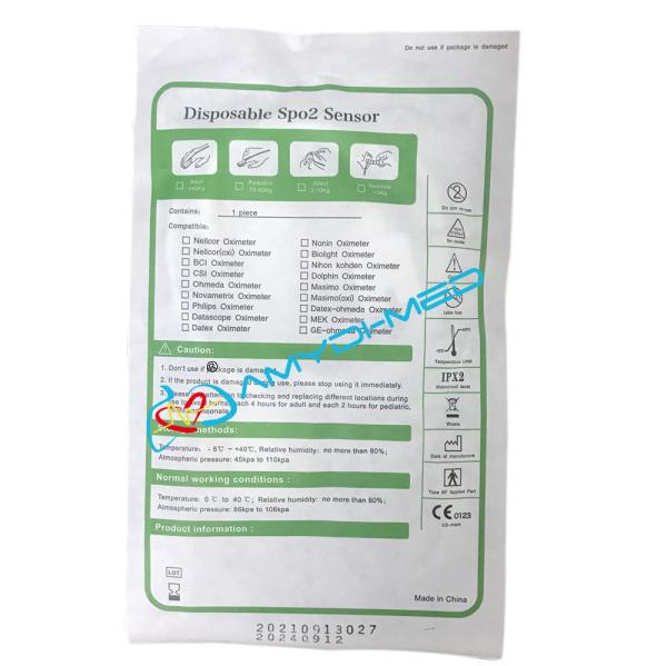 Adhensive Disposable Neonate Spo2 Sensor PVC DB9 9P Connector Compatible Datex Ohmeda