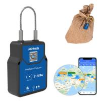 Tempo real pequeno do fechamento de Jointech JT709A GPS que segue para a caixa do saco