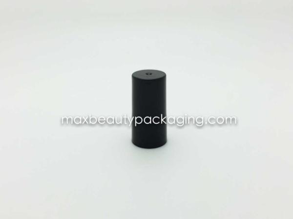 N1004D nail polish cap nail polish packaging plastic cap shiny black round cap uv coating available flat brush