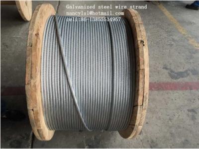 ASTM B498 galvanizou o fio de indivíduo, corda de fio 1*7 galvanizada 1*19 com adesão forte