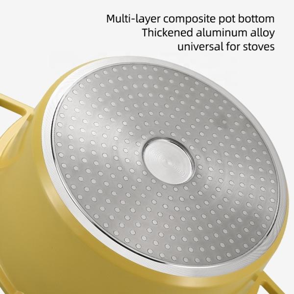 Multi-function Kitchen Cookware Pot Induction Stock Pot Aluminum Alloy Non Stick Soup Pot With Handle