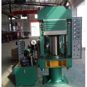 Factory Direct Supply 0.25 MN Total Pressure Plate Vulcanizing Press with 125 mm Daylight and 4 Working Layers for Rubber Sole