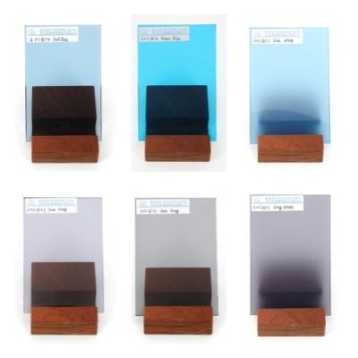 Sound Insulation Clear Laminate Safety Glass Milky White Gray Blue Green Bronze