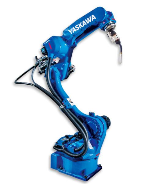 Used Yaskawa Industrial 6 Axis Arc Welding Robot Arm With Mig Welding Torch
